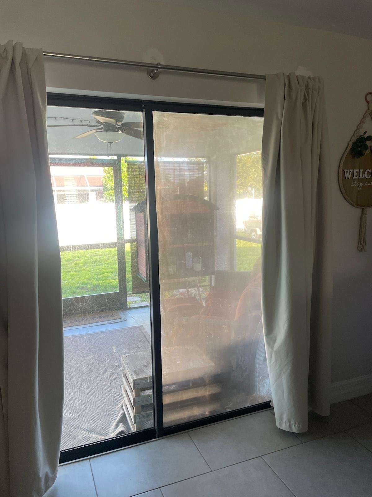 Dirty mattress before cleaning